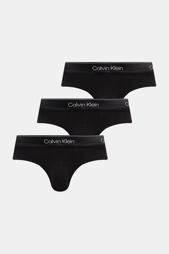 Calvin Klein Underwear slip gaće muške s pamukom 3-pack crna LV00NB4574