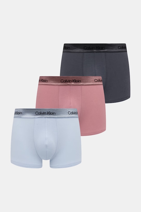 Calvin Klein Underwear μποξεράκι ανδρικό βαμβακερό με ελαστάν 3-pack μπλε LV00NB4575