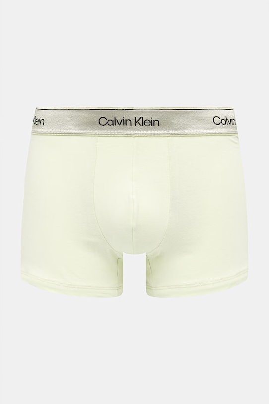 Ρούχα Calvin Klein Underwear Μποξεράκι ανδρικό βαμβακερό με ελαστάν 3-pack LV00NB4575 πράσινο