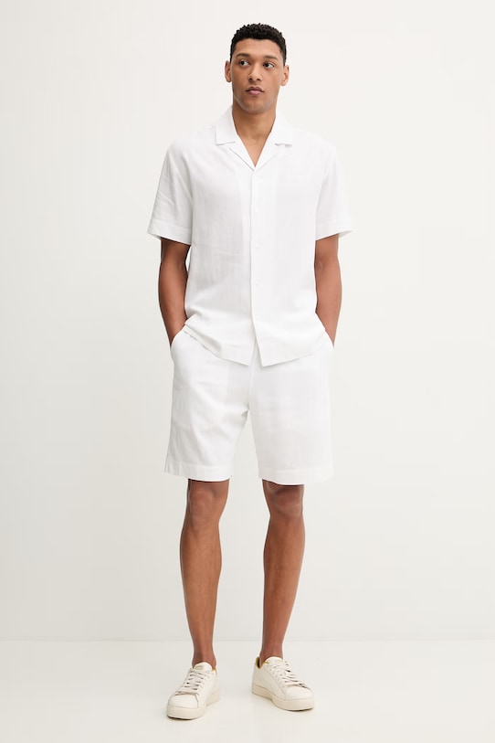 Σορτς με προσθήκη λινού Emporio Armani Underwear EM000681.AF20590 λευκό SS26