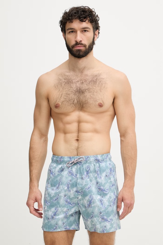 Emporio Armani Underwear szorty kąpielowe męskie turkusowy EM000583.AF20447