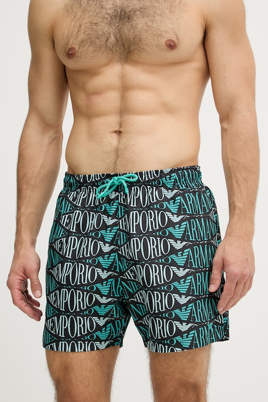 Emporio Armani Underwear koupací šortky pánské EM000583.AF20442 zelená SS26