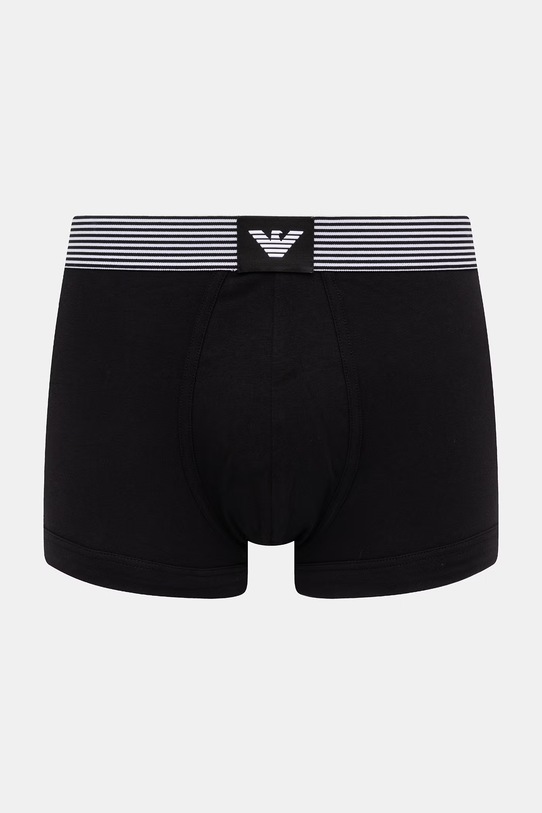 Emporio Armani Underwear bokserki męskie bawełniane z elastanem 2-pack EM000254.AF18884 czarny SS26