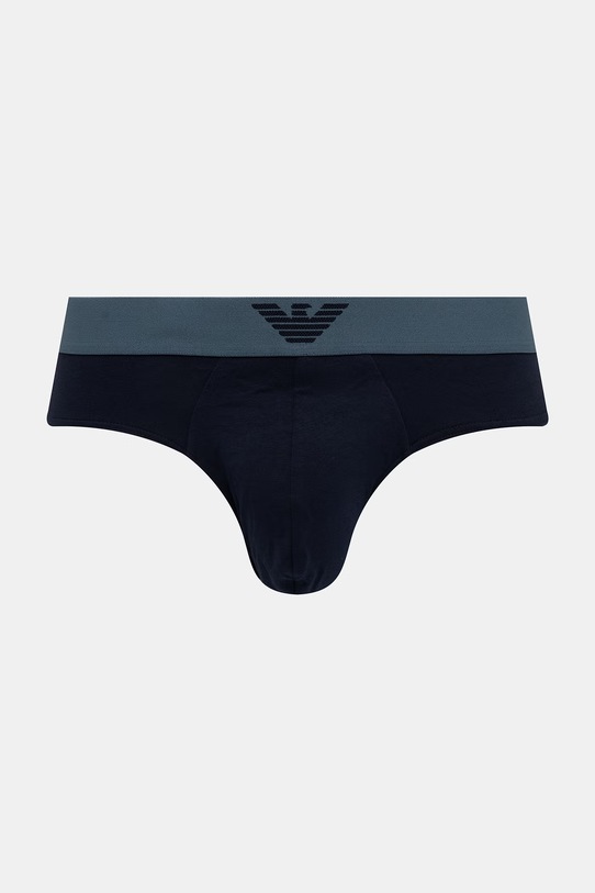Odzież Emporio Armani Underwear slipy męskie bawełniane z elastanem 2-pack EM000251.AF18881 granatowy