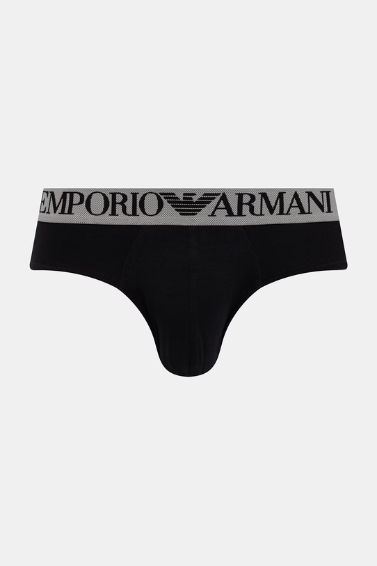 Emporio Armani Underwear slipy męskie bawełniane z elastanem 2-pack EM000251.AF18881 czarny SS26