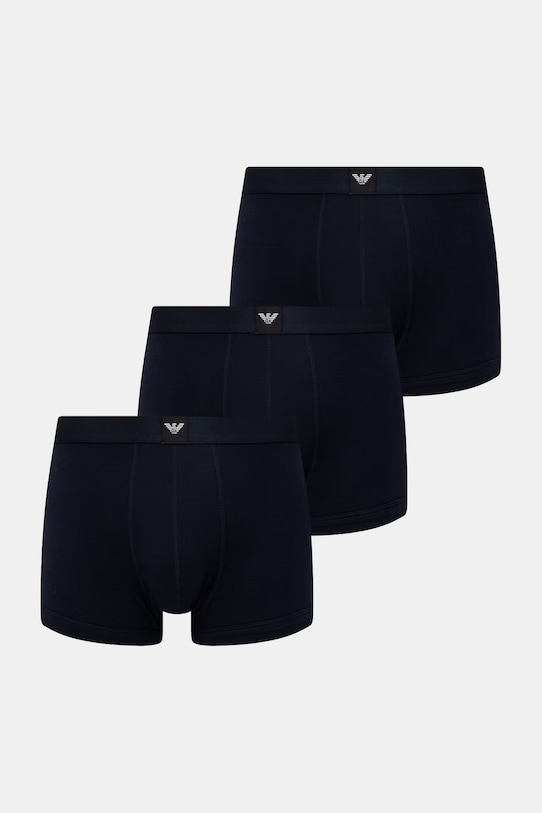 Emporio Armani Underwear bokserki 3-pack dzianina granatowy EM002205.AF20673
