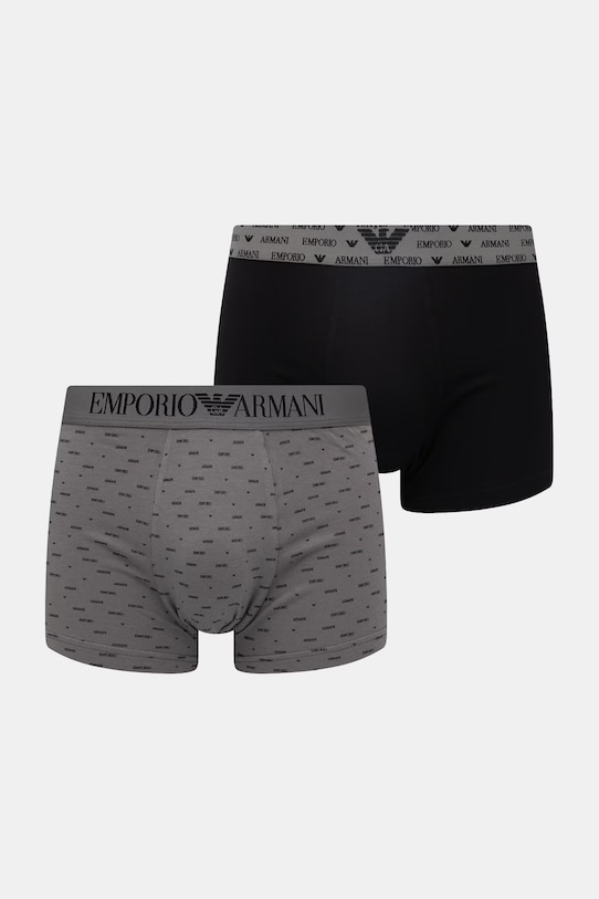 Emporio Armani Underwear bokserki 2-pack dzianina czarny EM001014.AF18885