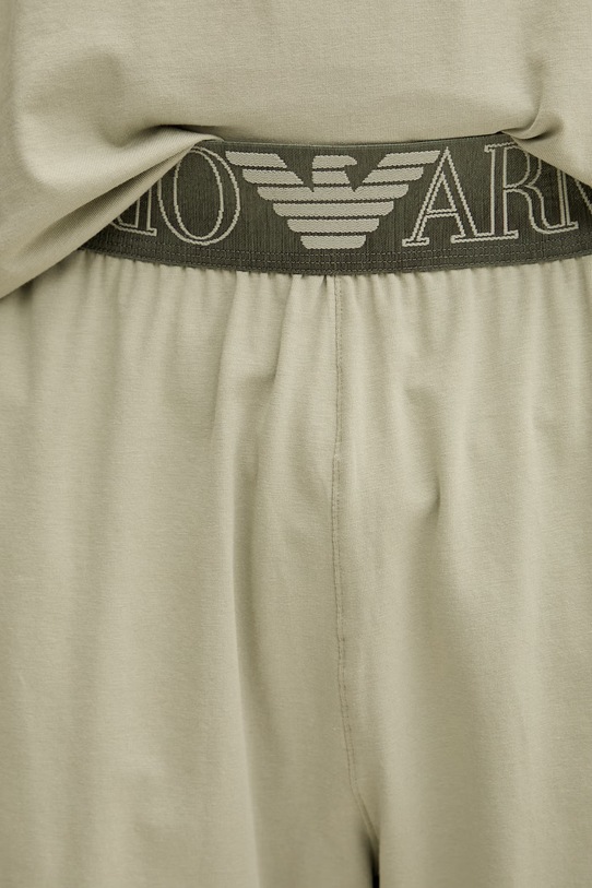 Emporio Armani Underwear pijama din două piese pentru bărbați, din bumbac cu elastan EM000400.AF18890 verde