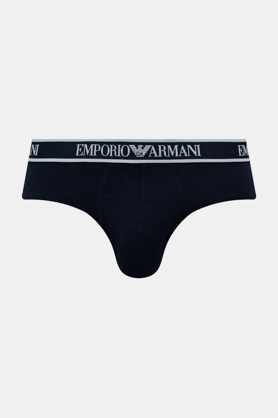 Emporio Armani Underwear Слипове мъжки с памук 3 броя EM000258.AF20669 тъмносин SS26