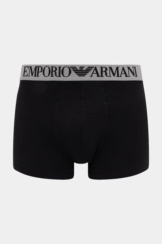 Emporio Armani Underwear bokserki męskie bawełniane z elastanem 2-pack EM000252.AF18881 czarny SS26