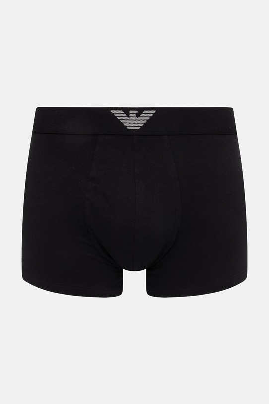 Odzież Emporio Armani Underwear bokserki męskie bawełniane z elastanem 2-pack EM000252.AF18881 czarny