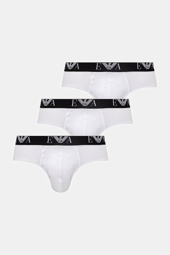 Emporio Armani Underwear slipy 3-pack dzianina biały EM000258.AF14131