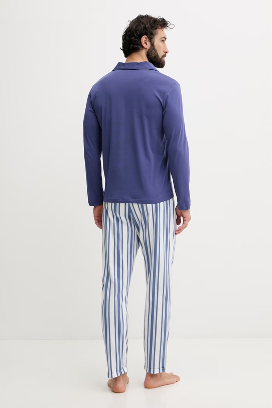 Oblečenie United Colors of Benetton pyžamo pánske bavlnené 3MFL4P035 tmavomodrá