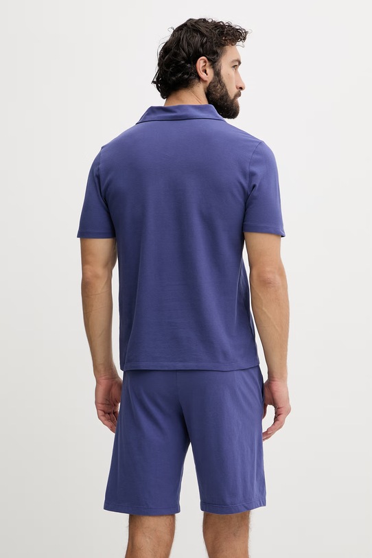 Oblečení United Colors of Benetton pyžamo pánské bavlněné 3YES4P036 námořnická modř