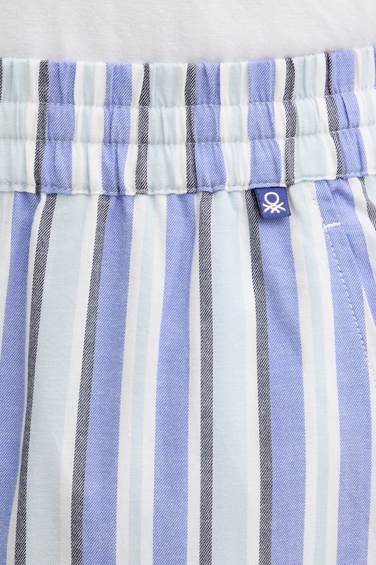 United Colors of Benetton spodnie piżamowe męskie bawełniane niebieski 4ZPZ4F00F