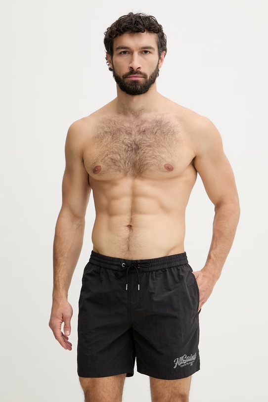 AllSaints kopalne kratke hlače moške ODYSSEY črna M022WE
