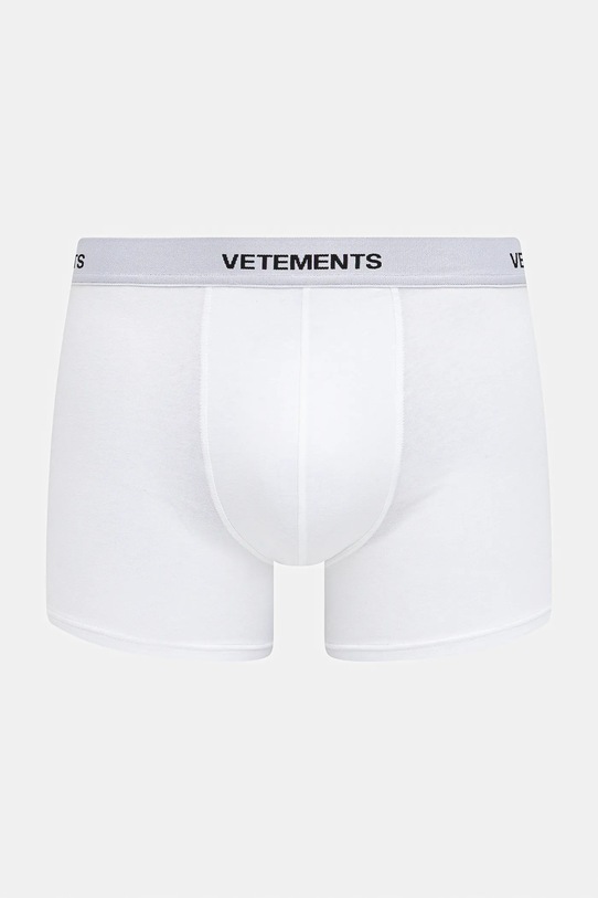 VETEMENTS bokserki Logo dzianina biały ME76UN272W