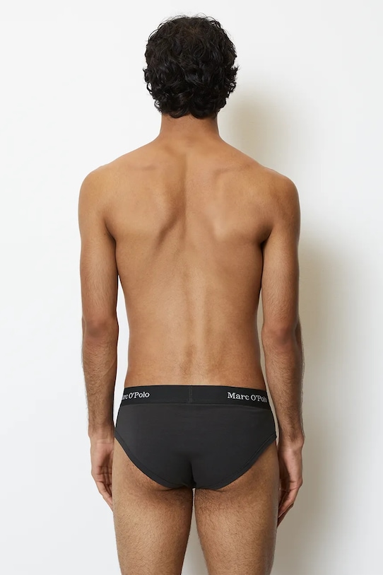 Odzież Marc O'Polo slipy 3-pack 10218299 czarny