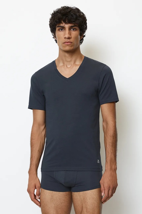Μπλουζάκι πιτζάμας Marc O'Polo 2-pack πλεκτό ύφασμα σκούρο μπλε 10218043