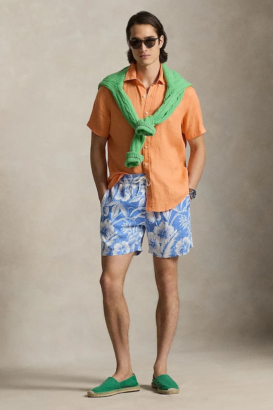 Ρούχα Polo Ralph Lauren σορτς μαγιό ανδρικά 710A13242 μπλε