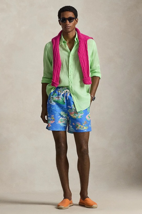 Îmbrăcăminte Polo Ralph Lauren pantaloni scurți de baie pentru bărbați 710B13657 albastru