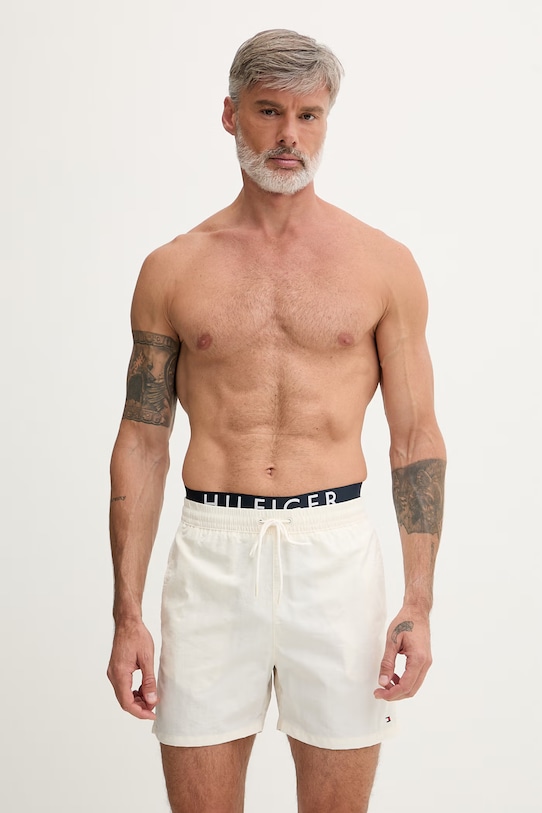 Tommy Hilfiger szorty kąpielowe męskie beżowy UM0UM03749