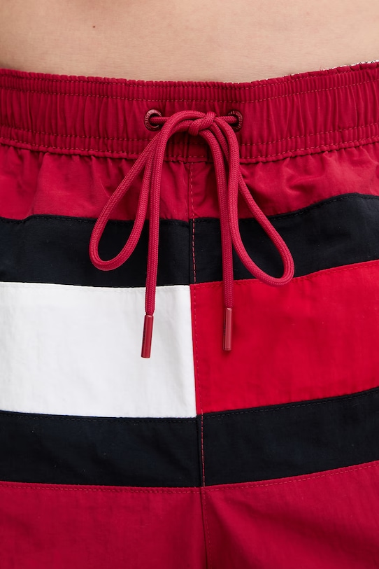 Tommy Hilfiger koupací šortky pánské burgundské UM0UM03935