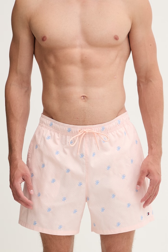 Tommy Hilfiger plavecké šortky pánske SUMMER UM0UM03746 oranžová SS26