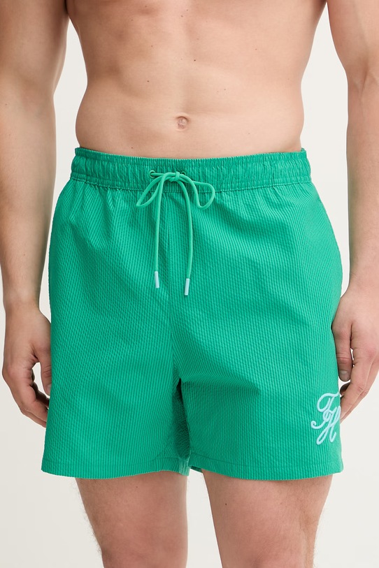 Tommy Hilfiger plavecké šortky pánske SUMMER UM0UM03750 zelená SS26
