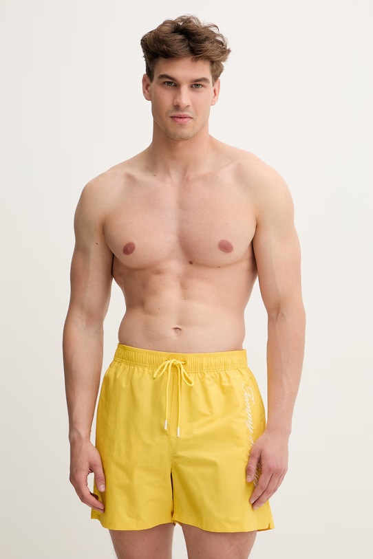 Tommy Hilfiger koupací šortky pánské SUMMER žlutá UM0UM03858