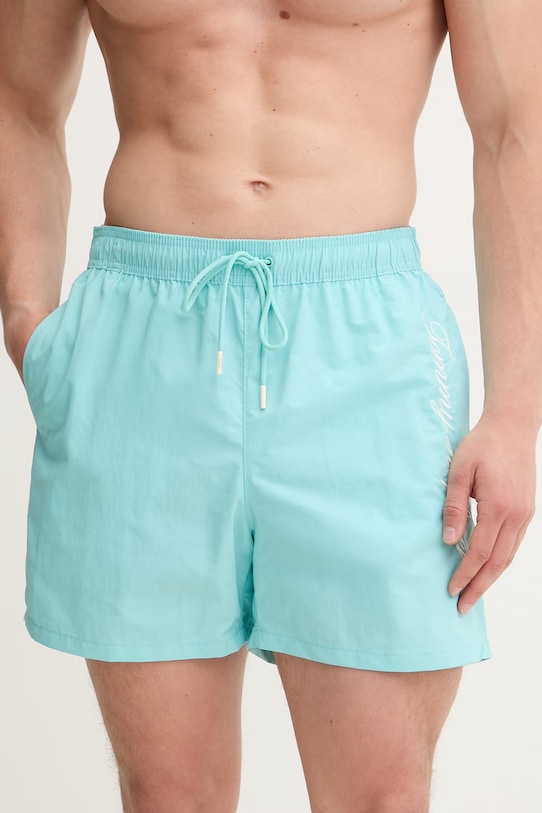 Tommy Hilfiger koupací šortky pánské SUMMER UM0UM03858 tyrkysová SS26