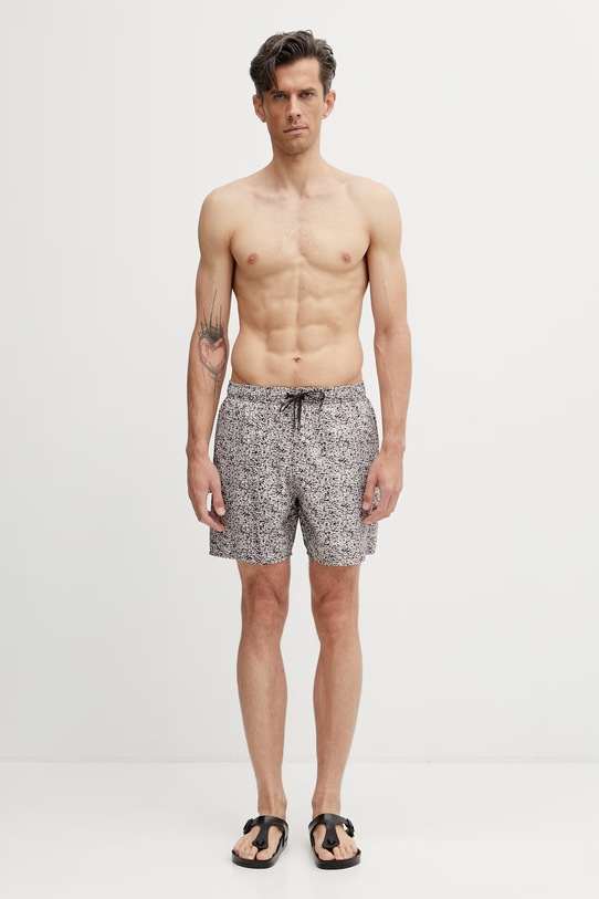 Lacoste szorty kąpielowe męskie MH1842 beżowy