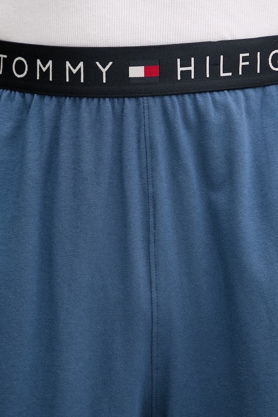 Tommy Hilfiger pantaloni scurți de pijama pentru bărbați, din bumbac cu elastan albastru UM0UM03817