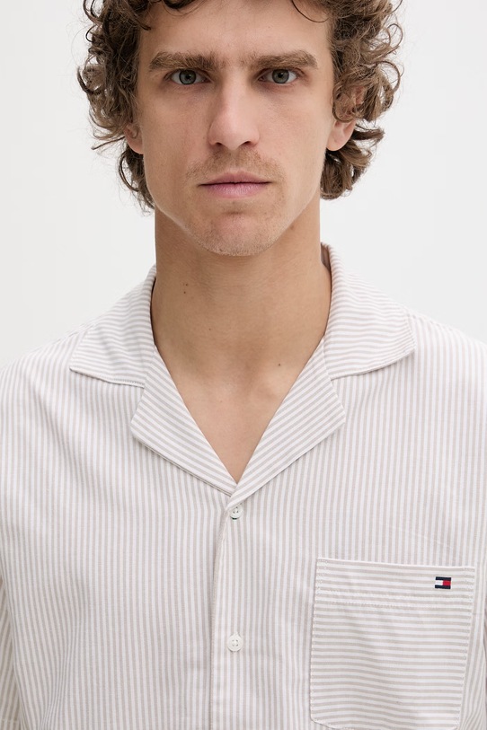 Tommy Hilfiger pyžamo pánske bavlnené UM0UM03818 béžová