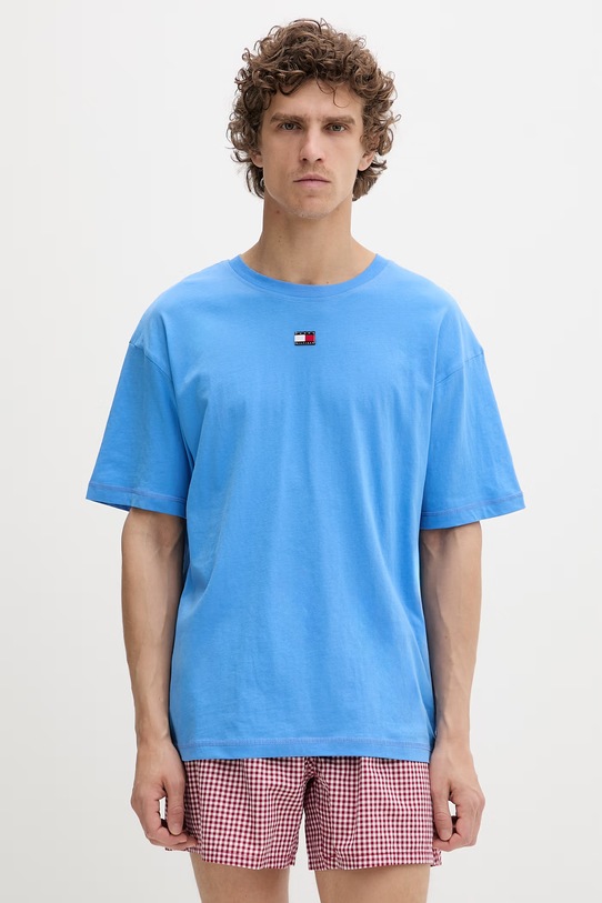 Tommy Hilfiger dvojdielne pyžamo pánske bavlnené UM0UM03832 modrá SS26