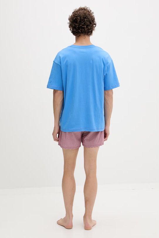 Tommy Hilfiger dvojdielne pyžamo pánske bavlnené modrá UM0UM03832