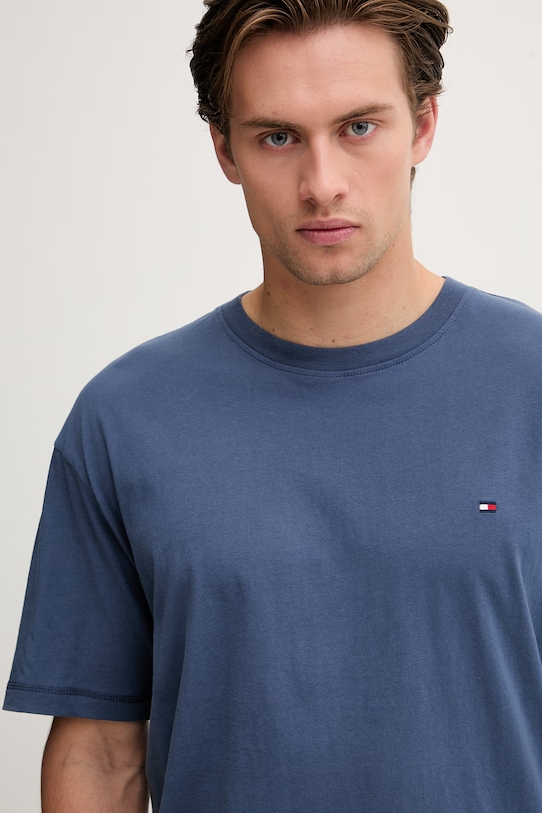 Tommy Hilfiger dvoudílné pyžamo pánské bavlněné námořnická modř UM0UM03851