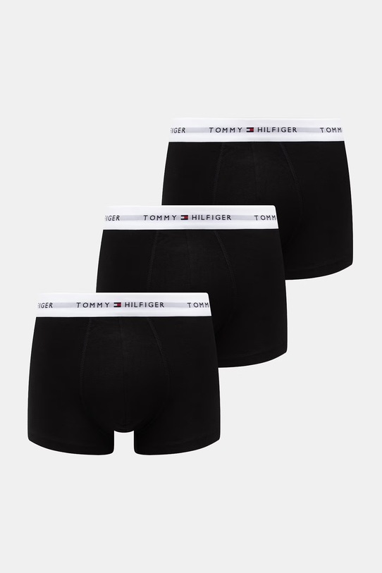 Tommy Hilfiger bokserki męskie bawełniane z elastanem 3-pack czarny UM0UM03752