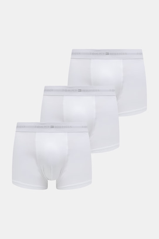Tommy Hilfiger priliehavé boxerky pánske bavlnené s elastanom 3-pak biela UM0UM03768