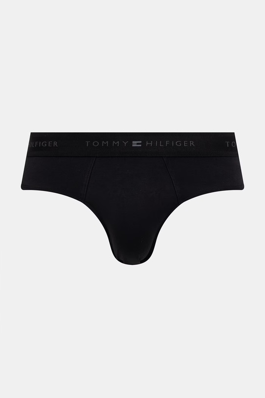 Tommy Hilfiger slipy pánske bavlnené s elastanom 3-pak UM0UM03769 čierna SS26