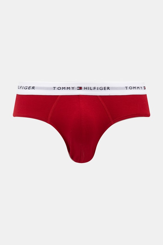 Tommy Hilfiger slipy męskie bawełniane z elastanem 3-pack czerwony UM0UM03875