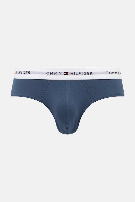 Tommy Hilfiger slipy męskie bawełniane z elastanem 3-pack niebieski UM0UM03875