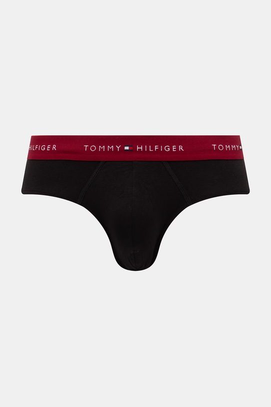 Odzież Tommy Hilfiger slipy męskie bawełniane z elastanem 3-pack UM0UM03876 czarny