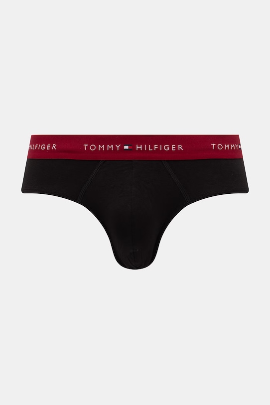 Odzież Tommy Hilfiger slipy męskie bawełniane z elastanem 3-pack UM0UM03876 czarny