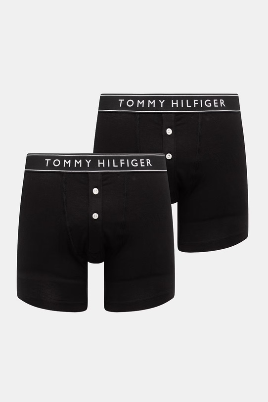 Tommy Hilfiger bokserki męskie bawełniane z elastanem 2-pack czarny UM0UM03879