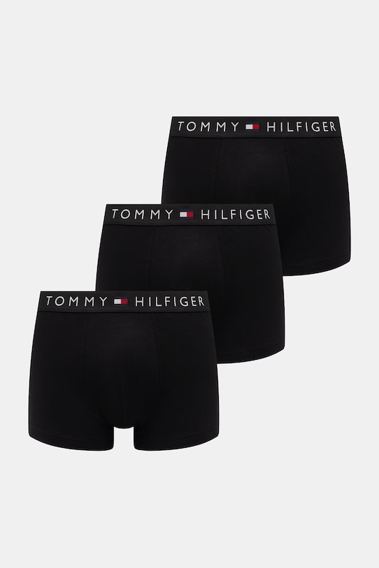 Tommy Hilfiger bokserki męskie bawełniane z elastanem 3-pack czarny UM0UM03884