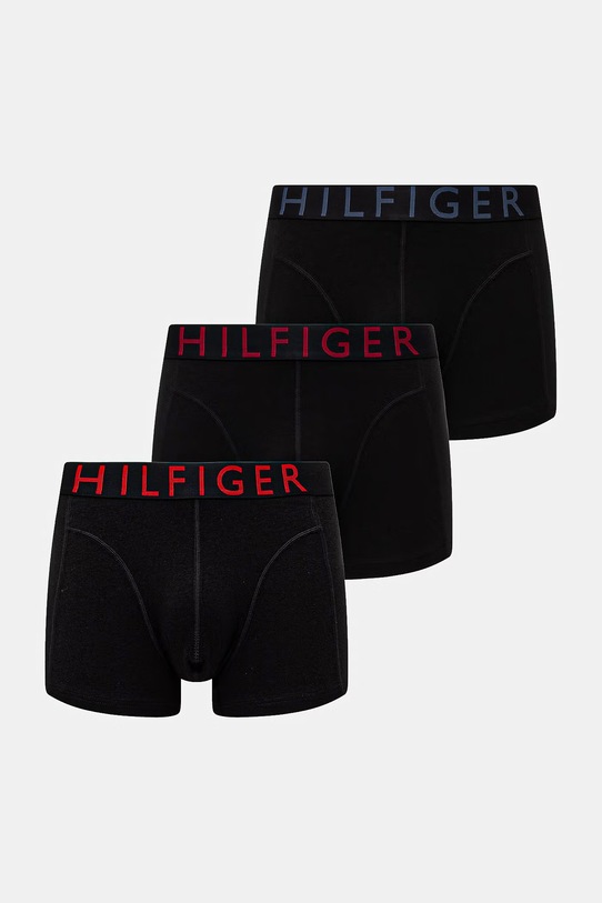 Tommy Hilfiger Ανδρικό μποξεράκι με βαμβάκι 3-pack μαύρο UM0UM03886