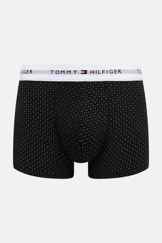 Îmbrăcăminte Tommy Hilfiger boxeri mulați pentru bărbați, din bumbac cu elastan pachet de 3 UM0UM03891 negru