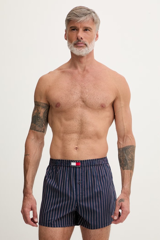 Tommy Hilfiger bokserki męskie bawełniane 3-pack niebieski UM0UM03898