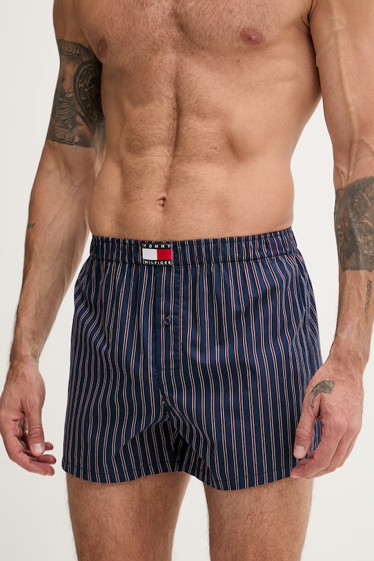 Tommy Hilfiger boxerky pánske bavlnené 3-pak UM0UM03898 modrá SS26